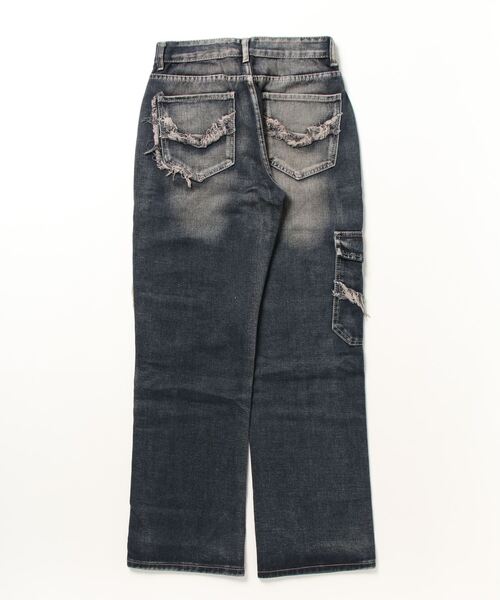 ARULE(アルール)の「A'GEM/9 × .kom『ARULE/アルール』ポケットダメージデニム(デニムパンツ・メンズ・インディゴブルー・M/L)」の5枚目の写真