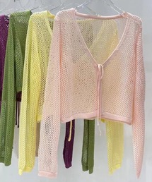 aimoha | シアー　編みカーディガン紫外線対策 (SS)(カーディガン/ボレロ)