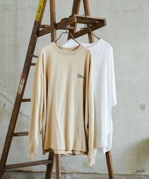 ロゴプリントレイヤードプルオーバー