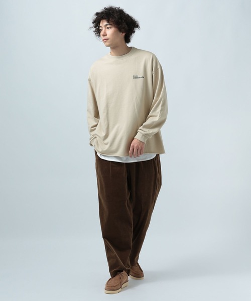 BAYFLOW（ベイフロー）の「ロゴプリントレイヤードプルオーバー（Tシャツ/カットソー・メンズ・オフホワイト/グリーン/チャコール/ベージュ/パープル・MEDIUM/LARGE）」の8枚目の写真