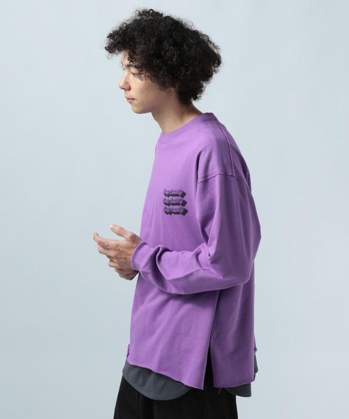 BAYFLOW（ベイフロー）の「ロゴプリントレイヤードプルオーバー（Tシャツ/カットソー・メンズ・オフホワイト/グリーン/チャコール/ベージュ/パープル・MEDIUM/LARGE）」の10枚目の写真