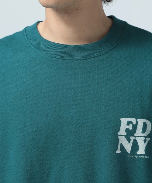 BAYFLOW（ベイフロー）の「ロゴプリントレイヤードプルオーバー（Tシャツ/カットソー・メンズ・オフホワイト/グリーン/チャコール/ベージュ/パープル・MEDIUM/LARGE）」の14枚目の写真