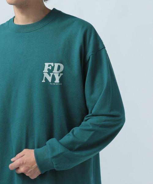 BAYFLOW（ベイフロー）の「ロゴプリントレイヤードプルオーバー（Tシャツ/カットソー・メンズ・オフホワイト/グリーン/チャコール/ベージュ/パープル・MEDIUM/LARGE）」の15枚目の写真