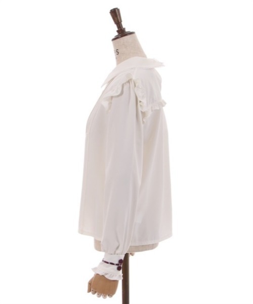 axes femme（アクシーズファム）の「ローズリボンブラウスプルオーバー（シャツ/ブラウス・レディース・ベージュ/ホワイト/ラベンダー・FREE）」の8枚目の写真