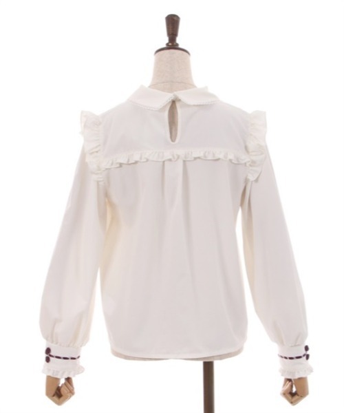 axes femme（アクシーズファム）の「ローズリボンブラウスプルオーバー（シャツ/ブラウス・レディース・ベージュ/ホワイト/ラベンダー・FREE）」の9枚目の写真