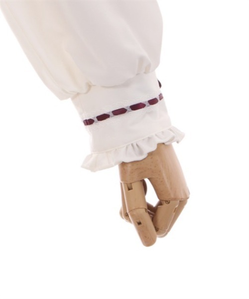 axes femme（アクシーズファム）の「ローズリボンブラウスプルオーバー（シャツ/ブラウス・レディース・ベージュ/ホワイト/ラベンダー・FREE）」の14枚目の写真