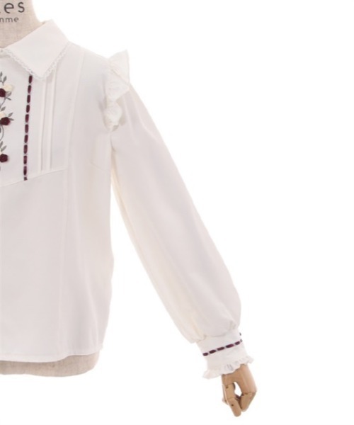 axes femme（アクシーズファム）の「ローズリボンブラウスプルオーバー（シャツ/ブラウス・レディース・ベージュ/ホワイト/ラベンダー・FREE）」の15枚目の写真