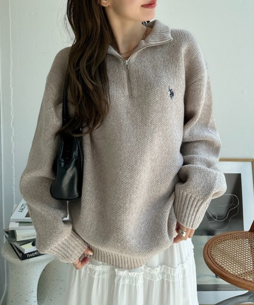 sullen購入　ハーフジップニットポロ　half zip knit polo sullen購入 ハーフジップニットポロ half zip knit polo sullen