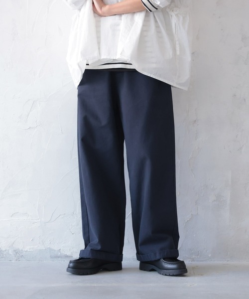 soulberry(ソウルベリー)の「ちょっぴりワイドな、日常パンツ。(その他パンツ・レディース・ブラック/カーキ/キナリ/ネイビー/ライトベージュ・4L/L/M/3L/LL)」の20枚目の写真