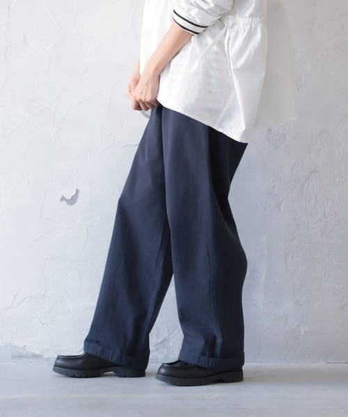 soulberry(ソウルベリー)の「ちょっぴりワイドな、日常パンツ。(その他パンツ・レディース・ブラック/カーキ/キナリ/ネイビー/ライトベージュ・4L/L/M/3L/LL)」の21枚目の写真