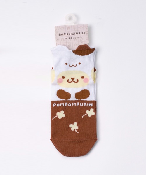 sanrio(サンリオ)の「Sanrio サンリオ キャラクターズ フードカフェ ハローキティ マイメロディ クロミ シナモン アンクルソックス 大人用 くるぶし 靴下 23cm 24cm 25cm(ソックス/靴下・レディース・パープル/ピンク系その他2/ブラウン系その他/ピンク/ピンク系その他/レッド/ブラック/オレンジ/サックスブルー/ブラウン/ブラック系1/ネイビー系1/ブルー系1/イエロー系1/ピンク系1/ピンク系2/レッド系1/スカイブルー系1・23-25cm/M)」の5枚目の写真