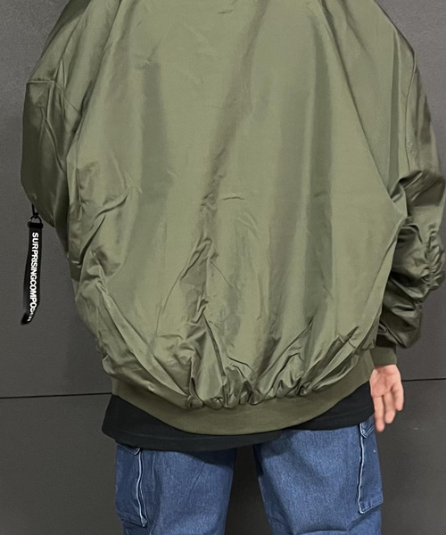 Burner（バーナー）の「【31 BURNER SELECT】オーバーシルエット　ブルゾン　MA-1  int-54102（MA-1・メンズ・カーキ/ブラック/ネイビー・M/XL/L）」の4枚目の写真