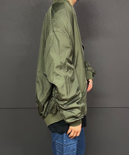 Burner（バーナー）の「【31 BURNER SELECT】オーバーシルエット　ブルゾン　MA-1  int-54102（MA-1・メンズ・カーキ/ブラック/ネイビー・M/XL/L）」の11枚目の写真