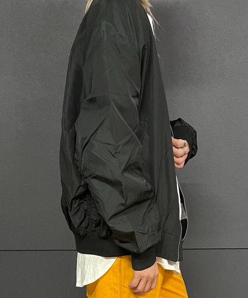 Burner（バーナー）の「【31 BURNER SELECT】オーバーシルエット　ブルゾン　MA-1  int-54102（MA-1・メンズ・カーキ/ブラック/ネイビー・M/XL/L）」の12枚目の写真