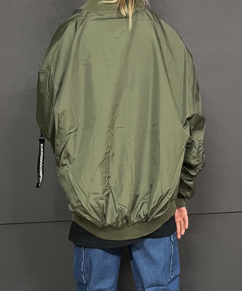 Burner（バーナー）の「【31 BURNER SELECT】オーバーシルエット　ブルゾン　MA-1  int-54102（MA-1・メンズ・カーキ/ブラック/ネイビー・M/XL/L）」の10枚目の写真