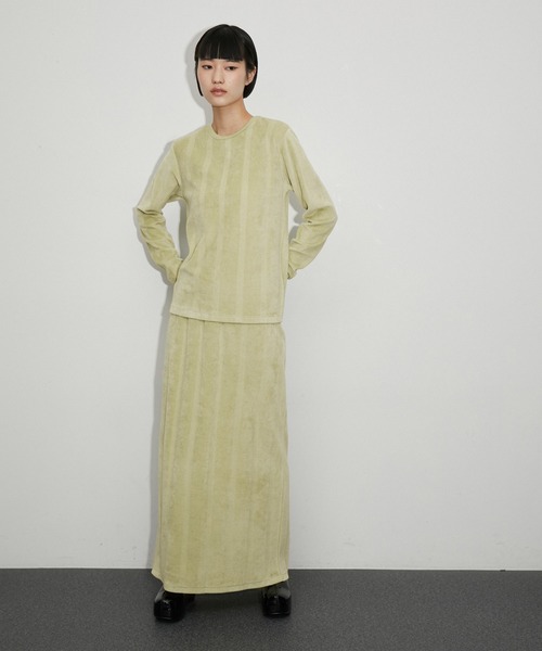MILLER（ミラー）の「【Miller for ADAM ET ROPE'】別注 ベロア SKIRT