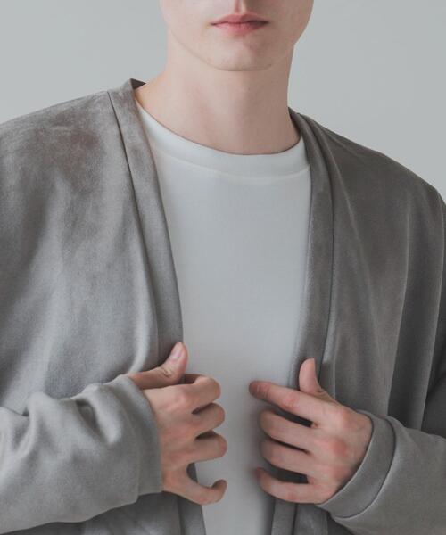 LUCY（ルーシー）の「LUCY/フェイクスウェードアンサンブルカーディガン（アンサンブル・メンズ・パープル/ベージュ/ダークグレー・LARGE/MEDIUM）」の8枚目の写真