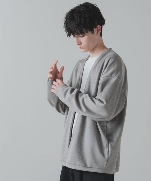 LUCY（ルーシー）の「LUCY/フェイクスウェードアンサンブルカーディガン（アンサンブル・メンズ・パープル/ベージュ/ダークグレー・LARGE/MEDIUM）」の15枚目の写真