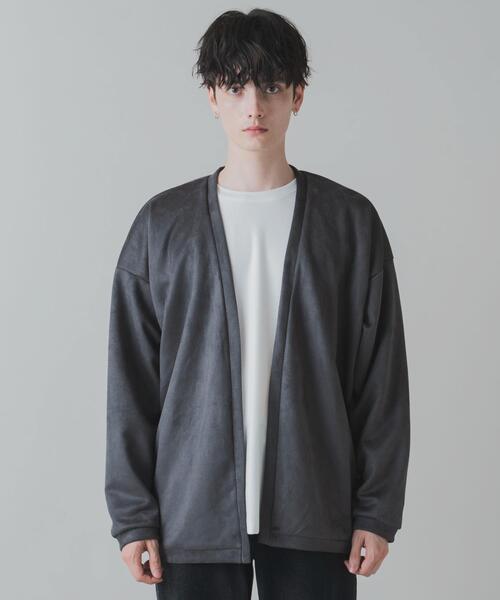 LUCY（ルーシー）の「LUCY/フェイクスウェードアンサンブルカーディガン（アンサンブル・メンズ・パープル/ベージュ/ダークグレー・LARGE/MEDIUM）」の21枚目の写真