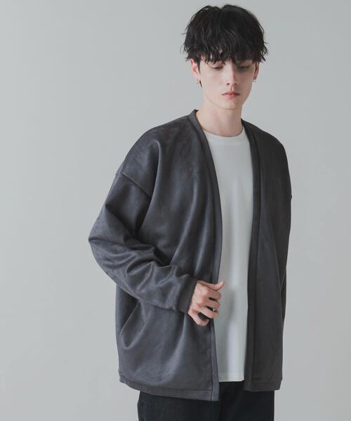 LUCY（ルーシー）の「LUCY/フェイクスウェードアンサンブルカーディガン（アンサンブル・メンズ・パープル/ベージュ/ダークグレー・LARGE/MEDIUM）」の12枚目の写真