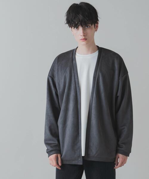 LUCY（ルーシー）の「LUCY/フェイクスウェードアンサンブルカーディガン（アンサンブル・メンズ・パープル/ベージュ/ダークグレー・LARGE/MEDIUM）」の13枚目の写真