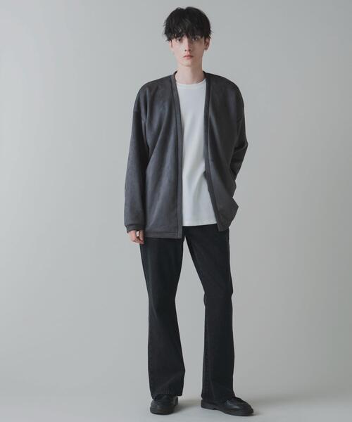 LUCY（ルーシー）の「LUCY/フェイクスウェードアンサンブルカーディガン（アンサンブル・メンズ・パープル/ベージュ/ダークグレー・LARGE/MEDIUM）」の14枚目の写真