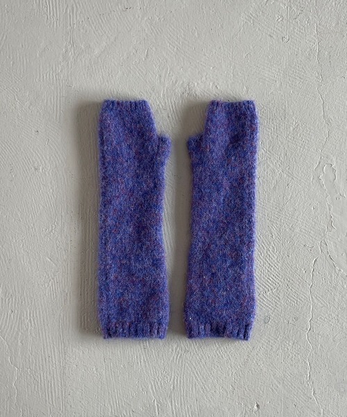 LOWRYS FARM（ローリーズファーム）の「アームウォーマー２　967147（アームカバー・レディース・アイボリー/パープル/オレンジ・FREE）」の3枚目の写真