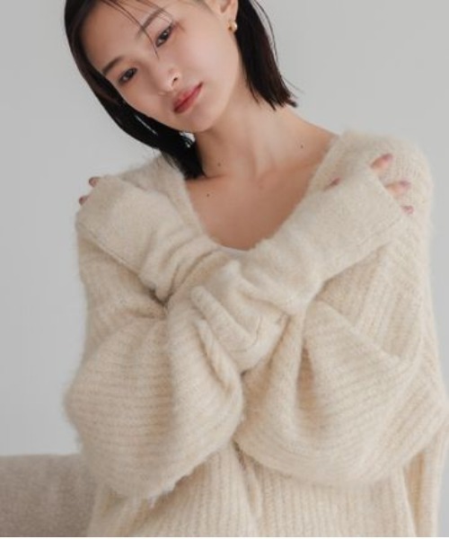 LOWRYS FARM（ローリーズファーム）の「アームウォーマー２　967147（アームカバー・レディース・アイボリー/パープル/オレンジ・FREE）」の6枚目の写真