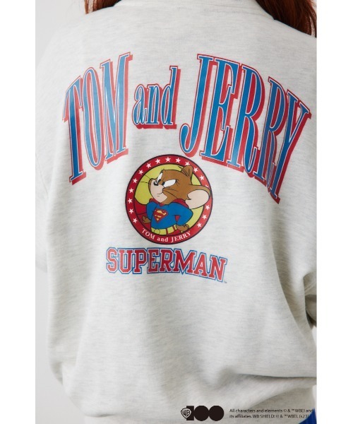 RODEO CROWNS WIDE BOWL（ロデオクラウンズワイドボウル）の「WB T&Jハーフジップトップス（スウェット・レディース・チャコールグレー/オフホワイト/グレー×ホワイト・FREE）」の19枚目の写真