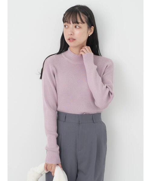 セール】やわらかタッチハイネックリブプルオーバー（Tシャツ