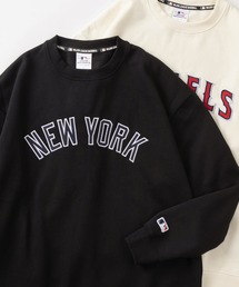 MLB（メジャーリーグベースボール）の「【MAJOR LEAGUE BASEBALL/メジャーリーグベースボール】ヤンキース＆ドジャース＆エンゼルス＆タイガース ミッドサイズロゴ刺繍・ワッペンデザイン 裏起毛スウェット（スウェット・メンズ）」