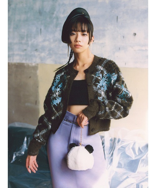 LILY BROWN（リリーブラウン）の「【LILY BROWN×KEITA MARUYAMA】パンダボアポーチバッグ（ショルダーバッグ・レディース・アイボリー・FREE）」の4枚目の写真