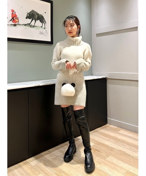 LILY BROWN（リリーブラウン）の「【LILY BROWN×KEITA MARUYAMA】パンダボアポーチバッグ（ショルダーバッグ・レディース・アイボリー・FREE）」の10枚目の写真