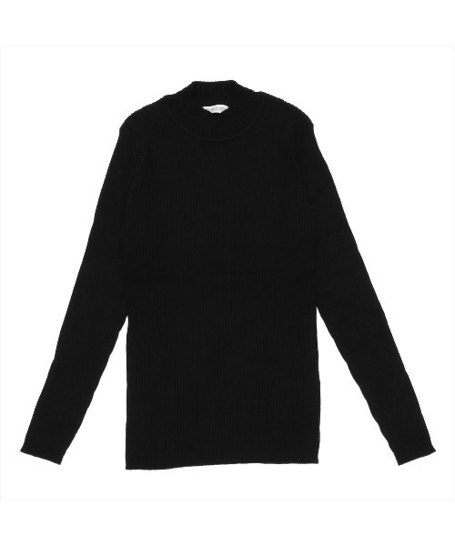 TOKYO SHIRTS(トウキョウシャツ)の「ハイネック ニット プルオーバー(ニット/セーター・レディース・グレー/ブラック・L/LL/M)」の1枚目の写真