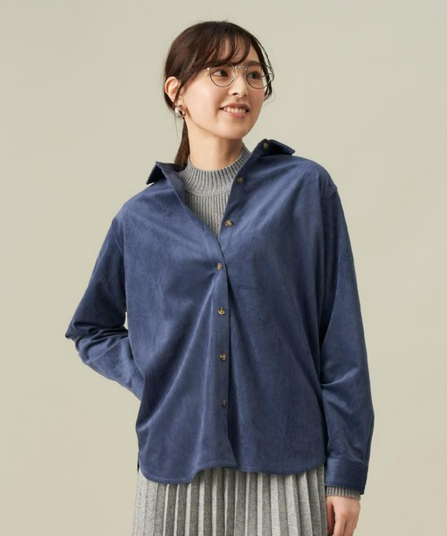 TOKYO SHIRTS(トウキョウシャツ)の「ハイネック ニット プルオーバー(ニット/セーター・レディース・グレー/ブラック・L/LL/M)」の3枚目の写真