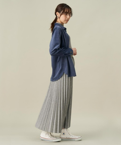 TOKYO SHIRTS(トウキョウシャツ)の「ハイネック ニット プルオーバー(ニット/セーター・レディース・グレー/ブラック・L/LL/M)」の7枚目の写真