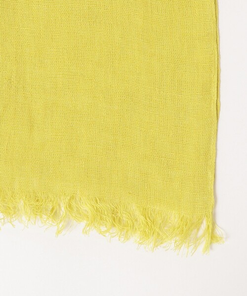 B:MING by BEAMS（ビーミングバイビームス）の「B:MING by BEAMS / リネンストール（ストール/ショール・レディース・ナチュラル/イエロー・ONE SIZE）」の6枚目の写真