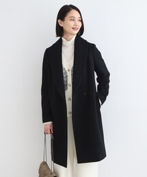 INDIVI | 【WEB限定/ウール】ショールカラーロングコート(チェスターコート)