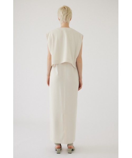 RIM.ARK(リムアーク)の「Vest set manish dress ベストセットマニッシュドレス(ワンピース・レディース・アイボリー/ブラック・38/36)」の10枚目の写真