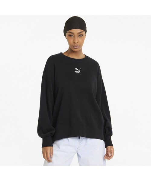 PUMA(プーマ)の「PUMA プーマ ウィメンズ CLASSICS オーバーサイズ クルースウェット(スウェット・レディース・ホワイト系その他/ラベンダー/ブラック・SMALL/LARGE/X-LARGE/MEDIUM)」の8枚目の写真