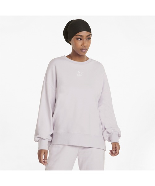 PUMA(プーマ)の「PUMA プーマ ウィメンズ CLASSICS オーバーサイズ クルースウェット(スウェット・レディース・ホワイト系その他/ラベンダー/ブラック・SMALL/LARGE/X-LARGE/MEDIUM)」の13枚目の写真