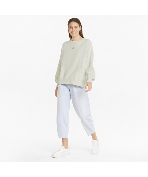 PUMA(プーマ)の「PUMA プーマ ウィメンズ CLASSICS オーバーサイズ クルースウェット(スウェット・レディース・ホワイト系その他/ラベンダー/ブラック・SMALL/LARGE/X-LARGE/MEDIUM)」の6枚目の写真