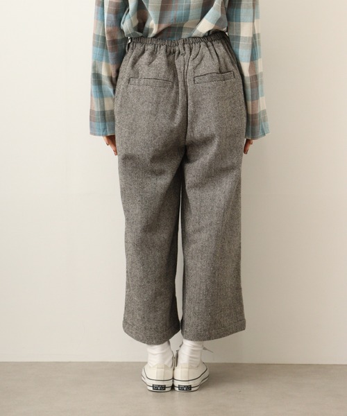 Emago(イマゴ)の「EMAGO ヘリンボーンタックパンツ(その他パンツ・レディース・ブラック/ブラウン・FREE)」の9枚目の写真