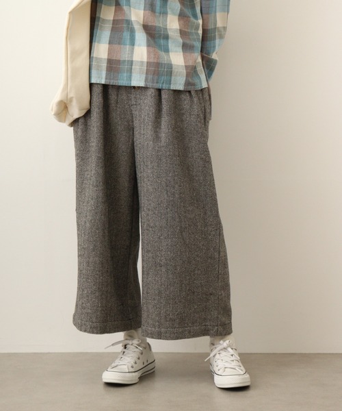 Emago(イマゴ)の「EMAGO ヘリンボーンタックパンツ(その他パンツ・レディース・ブラック/ブラウン・FREE)」の3枚目の写真