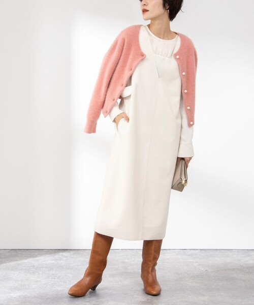 NOLLEY’S（ノーリーズ）の「ウォッシャブルシアーサテン切り替えブラウス（シャツ/ブラウス・レディース・ホワイト/アイボリー・36/38）」の6枚目の写真