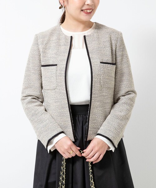 NOLLEY’S（ノーリーズ）の「ウォッシャブルシアーサテン切り替えブラウス（シャツ/ブラウス・レディース・ホワイト/アイボリー・36/38）」の12枚目の写真