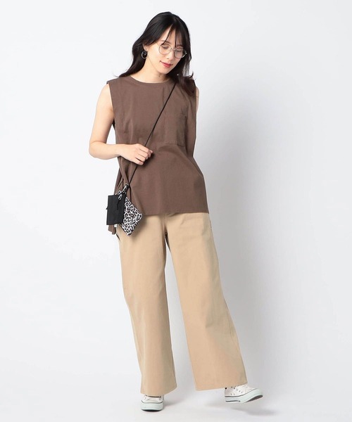 Grand PARK（グランドパーク）の「ペインターパンツ（チノパンツ・レディース・ベージュ/ネイビー/カーキ・FREE）」の5枚目の写真