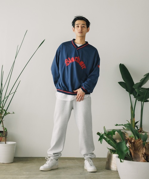 ALL RUNS（オールランズ）の「バイカラーVネックルーズスウェット トレーナー（スウェット・メンズ・ブラック/ネイビー・L/XL/M）」の10枚目の写真