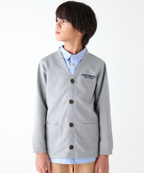 KRIFF MAYER Kid's Collection(クリフメイヤーキッズコレクション)の「シャキっとカーデ(カーディガン/ボレロ・キッズ・チャコール/ベージュ/ネイビー/グレー・150/170/140/120/130/160)」の9枚目の写真