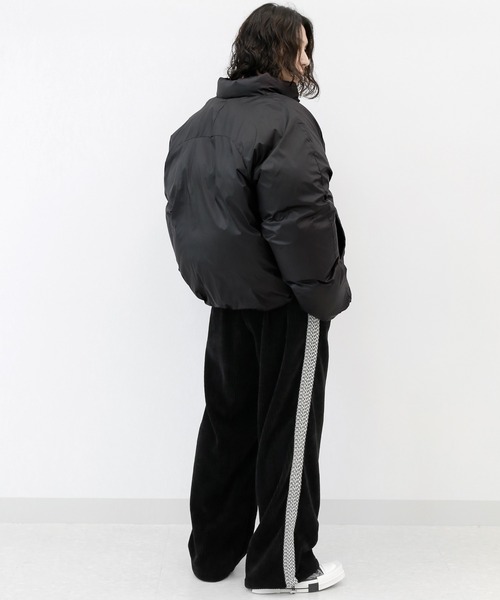minsobi（ミンソビ）の「クロップド中綿ジャケット スタンドカラーブルゾン（その他アウター・メンズ・クリーム/ブラック・FREE）」の13枚目の写真